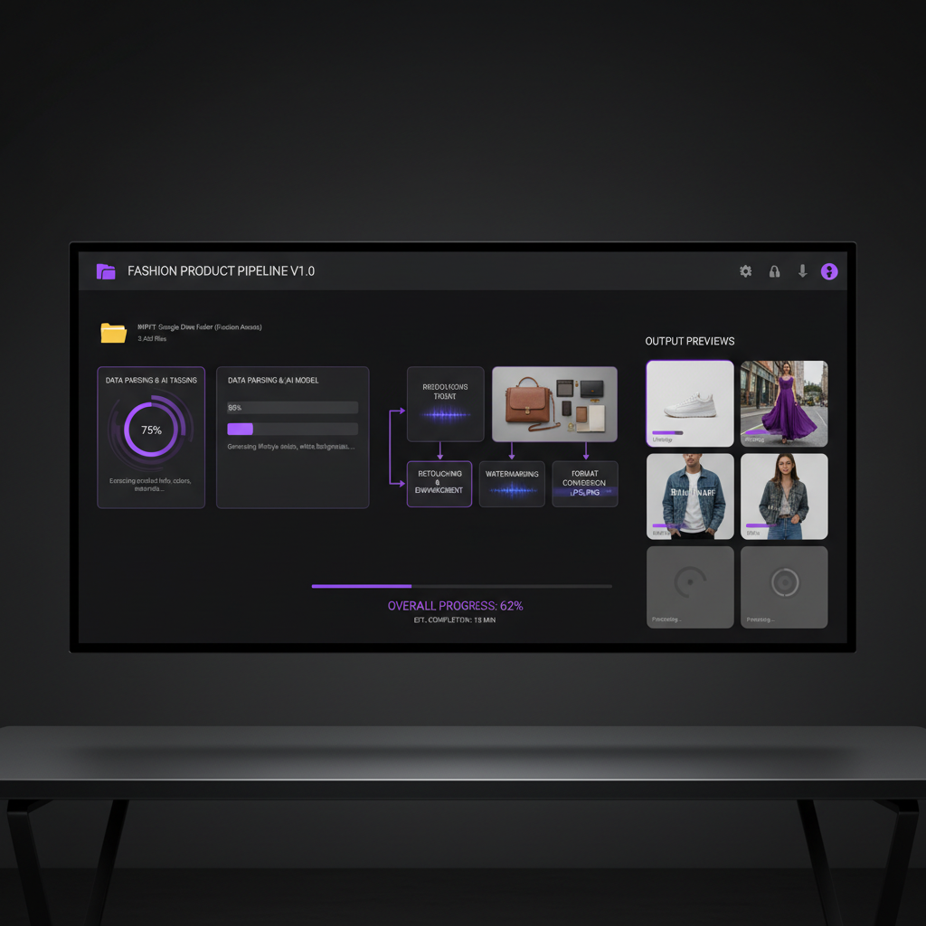 Drive Fashion PDP Pipeline — AI workflow template for automations