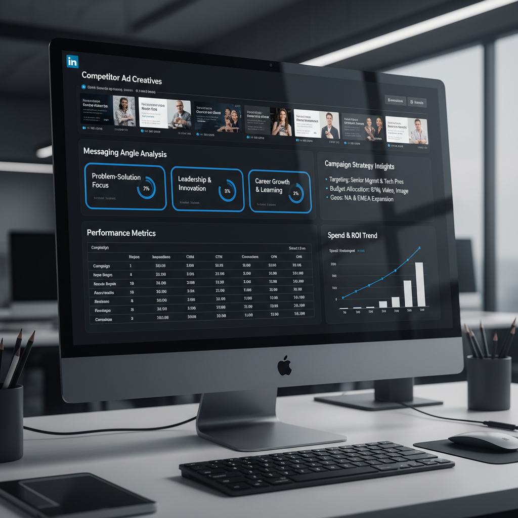 LinkedIn Ad Tracker — AI workflow template for campaign concepts